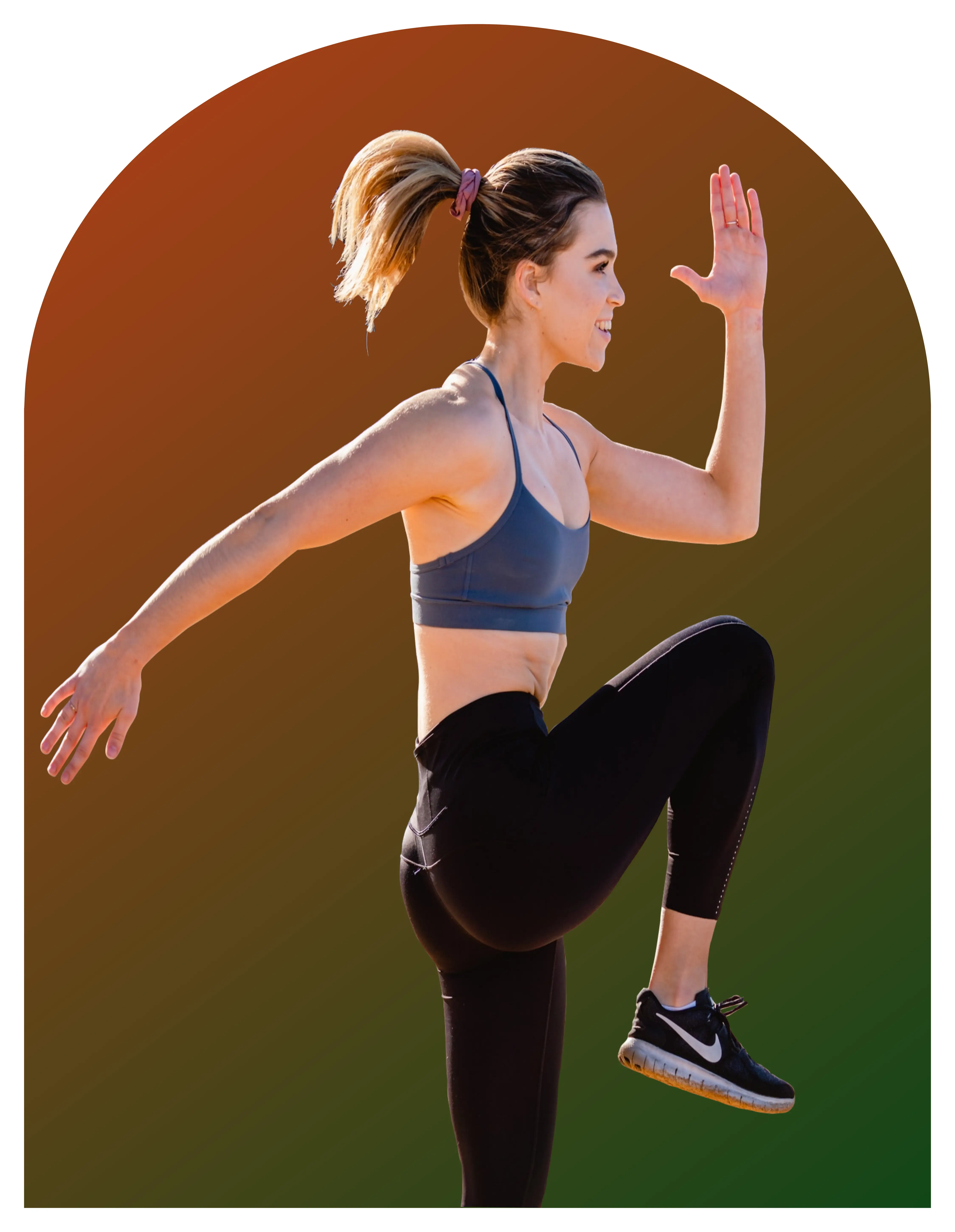 Woman doing cardio